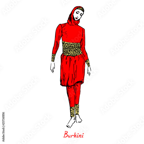red burkini