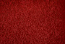 Red Leather Texture With Visible Details