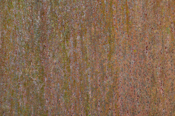 rusty metal surface with corrosion traces for texture or background