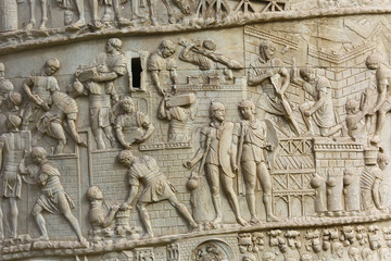 Detail from Trajan's Column in Rome