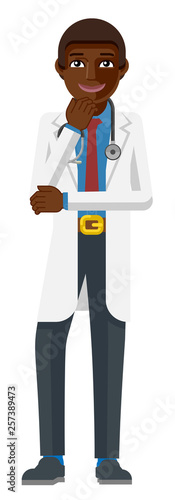 A young black medical docto...