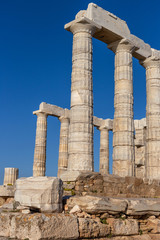 Wall Mural - ruins ot the temple of Poseidon, Greece