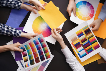 Wall Mural - Group of people during meeting in office