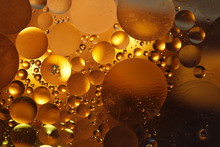 Abstract Gold Bubbles