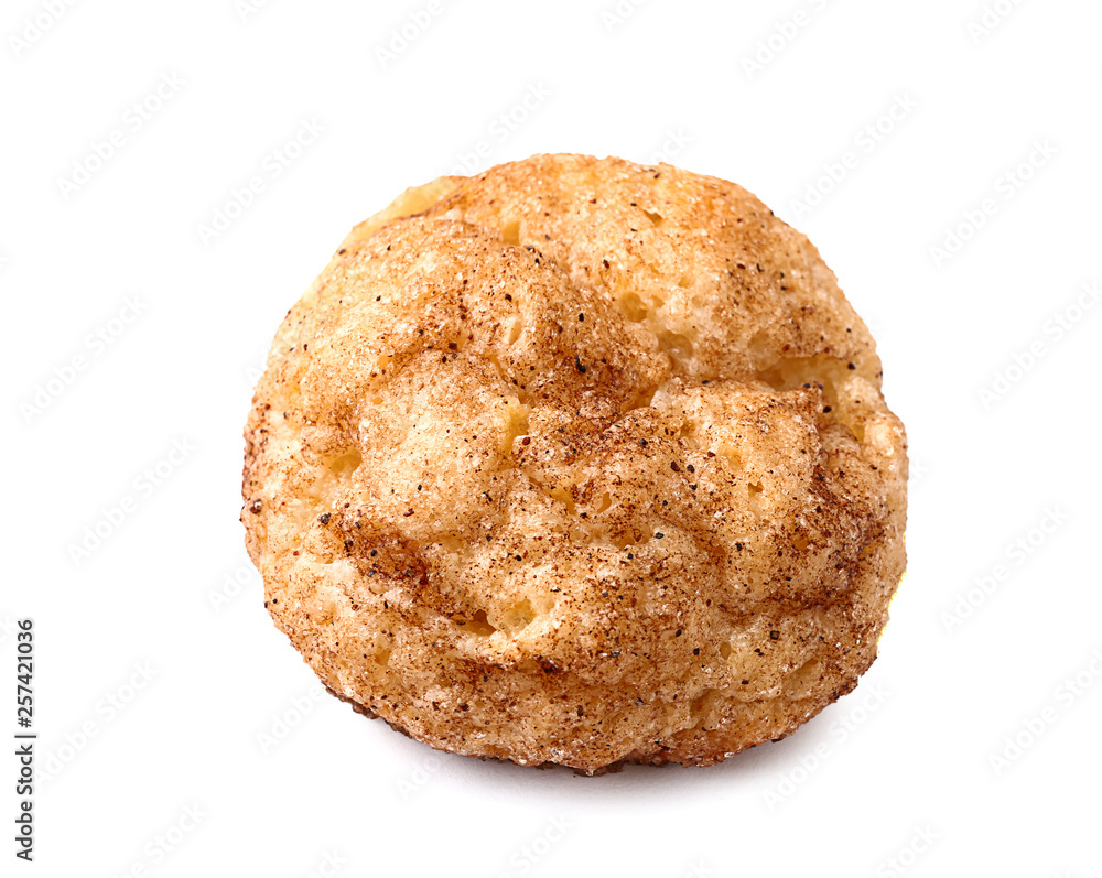 Tasty cookie on white background