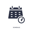 © zaurrahimov - schedule icon on white background. Simple element illustration from hockey concept.