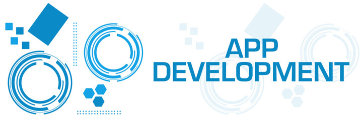 App Development Blue Technology Square Horizontal 