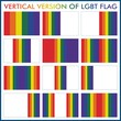 © Stanislaus Horus - Vertical versions of LGBT flag Part 1