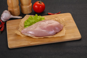 Raw chicken breast