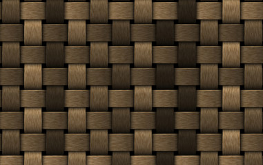 Sticker - wooden basket weave