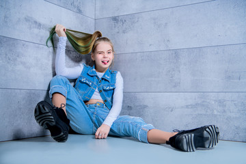 Wall Mural - jeans fashion for kids