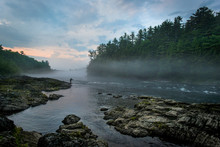 Fly Fishing On The Kennebec River, Maine