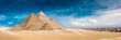 canvas print picture - Panorama of the Great Pyramids of Giza, Egypt