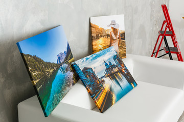 home interior poster or painting canvas design template