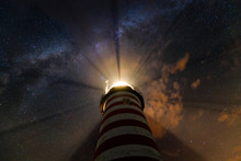 The Milky Way Over Lighthouse