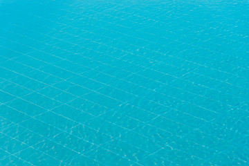 clear blue pool water full frame