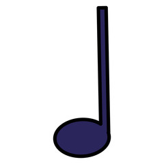 Sticker - music note isolated icon