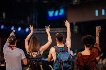 Wall Mural - Hands in the air