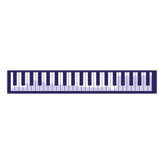 Wall Mural - piano keyboard isolated icon