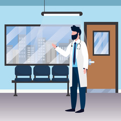 Wall Mural - healthcare medical cartoon