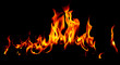 © schankz - Flame of fire on a black background
