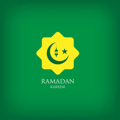 Wall Mural - Ramadan kareem design. with arabic lantern. on green background, EPS 10 - vector, Jpeg High Resolution 300 DPI