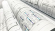 © baitong333 - plot plan drawing roll paper
