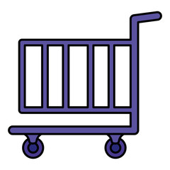 shopping cart isolated icon