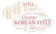 © sharafmaksumov - Korean Style word cloud.
