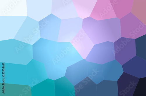 Abstract illustration of blue and brown Giant Hexagon background
