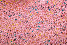 Pink Woven Texture Background. Circular