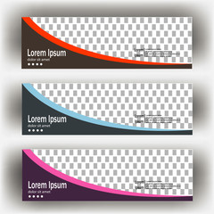 Wall Mural - abstract geometric design banner web template. banner web design vector template