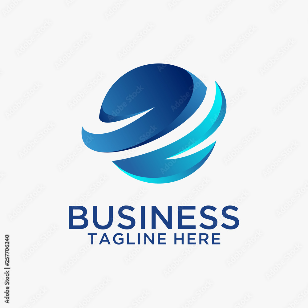 Global business logo design Stock Vector | Adobe Stock