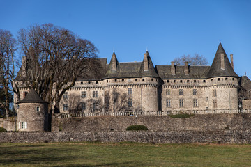 Poster - Arnac Pompadour (Corrèze - France) - Château depuis l'hippodrome