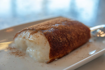 traditional turkish dessert on table