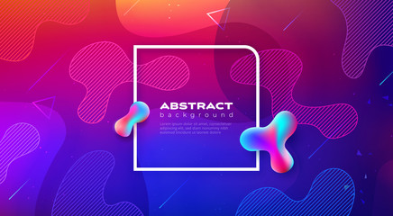 Wall Mural - liquid color background design. fluid gradient shapes composition. futuristic design posters. eps10 