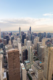 Fototapeta  - Aerial view of Chicago