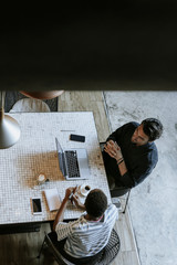 Wall Mural - colleagues in a workspace working together