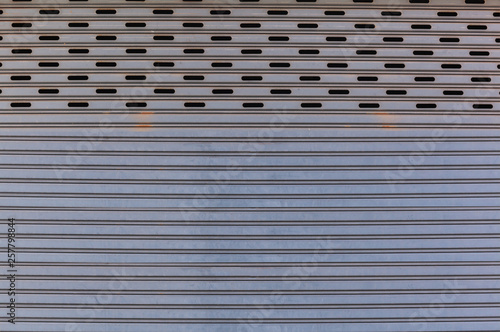 Old Detail Aged Vintage Textured Zinc Alloy Metal Roller Shutter