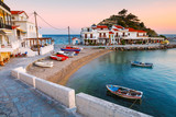 Fototapeta  - Picturesque Kokkari village on Samos island, Greece. 