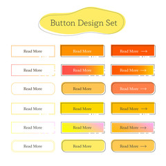 Wall Mural - set of line yellow buttons. navigation of website. vector design template