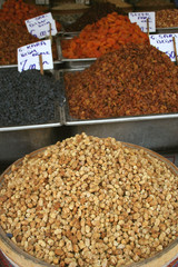 Sticker - dried fruits at bazaar in turkey