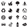© andrej - Environment Icons. Black Flat Design. Vector Illustration.