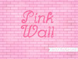 Pink rose grunge brick wall background backdrop, stock vector graphic illustration