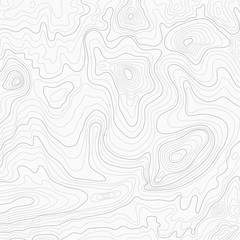 Wall Mural - light topographic topo contour map background, stock vector illustration
