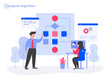 © TanahAirStudio - Computer Algorithm Illustration Concept. Modern flat design concept of web page design for website and mobile website.Vector illustration