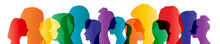 Colorful Heads Panorama Banner Community Team