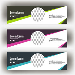 Wall Mural - abstract geometric design banner web template. Banner web design vector template