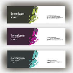 Wall Mural - abstract geometric design banner web template. Banner web design vector template