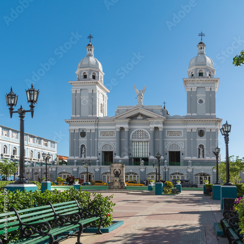 Kuba Santiago De Kuba Die Kathedrale Im Zentrum Von Santiago Catedral De Nuestra Senora De La Asuncion Buy This Stock Photo And Explore Similar Images At Adobe Stock Adobe Stock